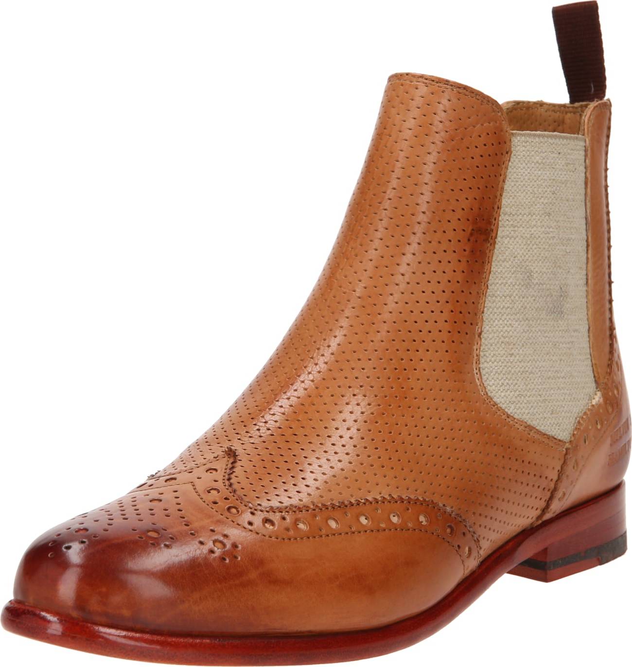 MELVIN & HAMILTON Kotníkové boty 'Selina' béžová / koňaková