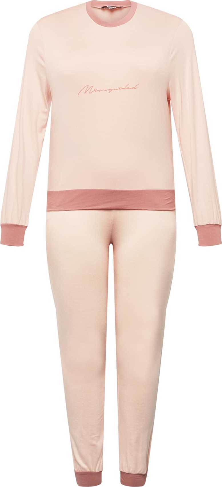 Missguided Plus Domácí oblečení pudrová / starorůžová