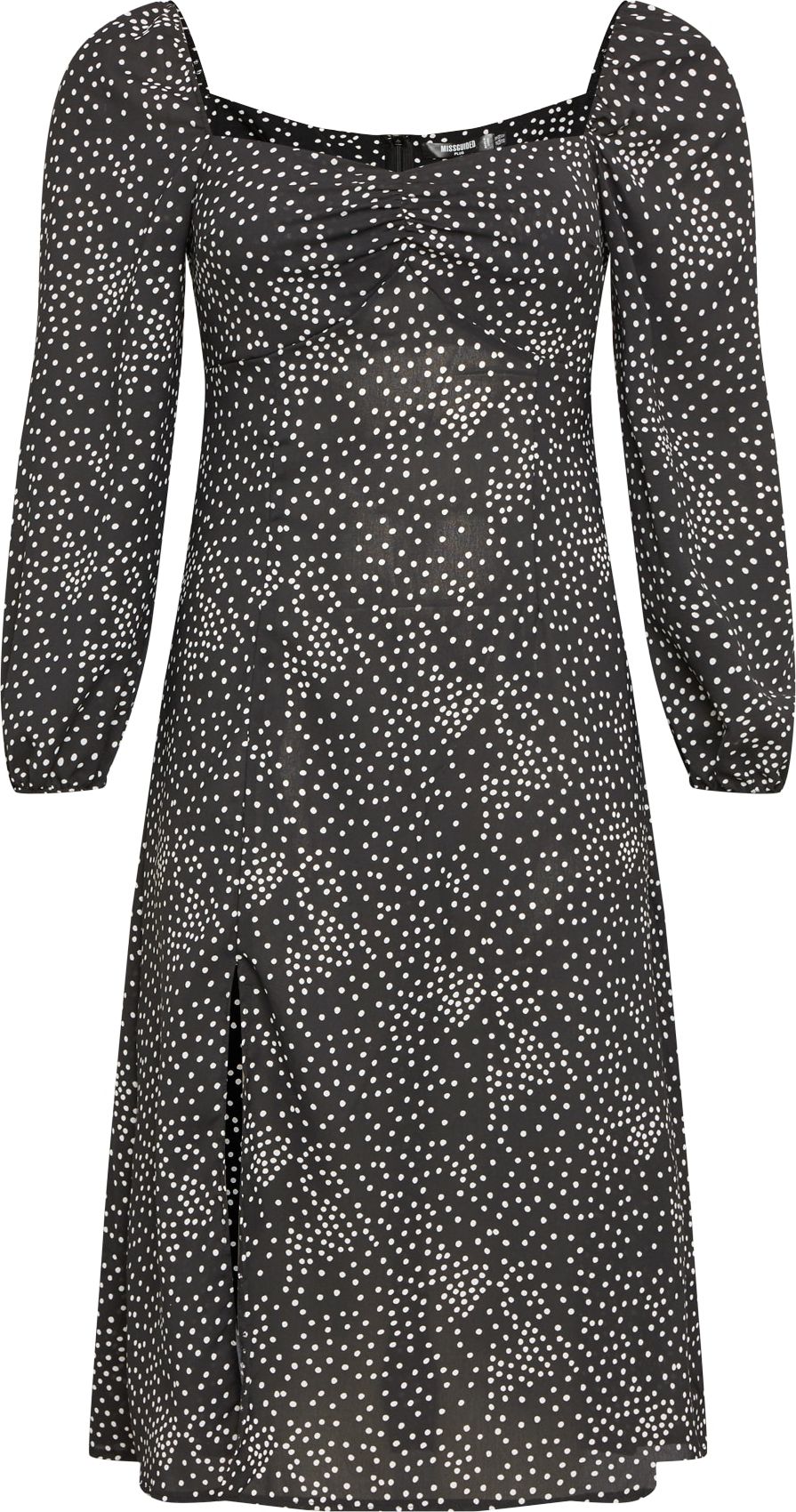 Missguided Plus Šaty černá / bílá