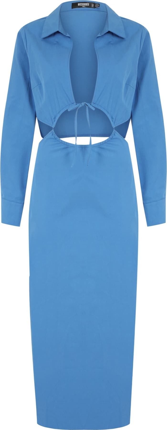 Missguided Tall Košilové šaty světlemodrá