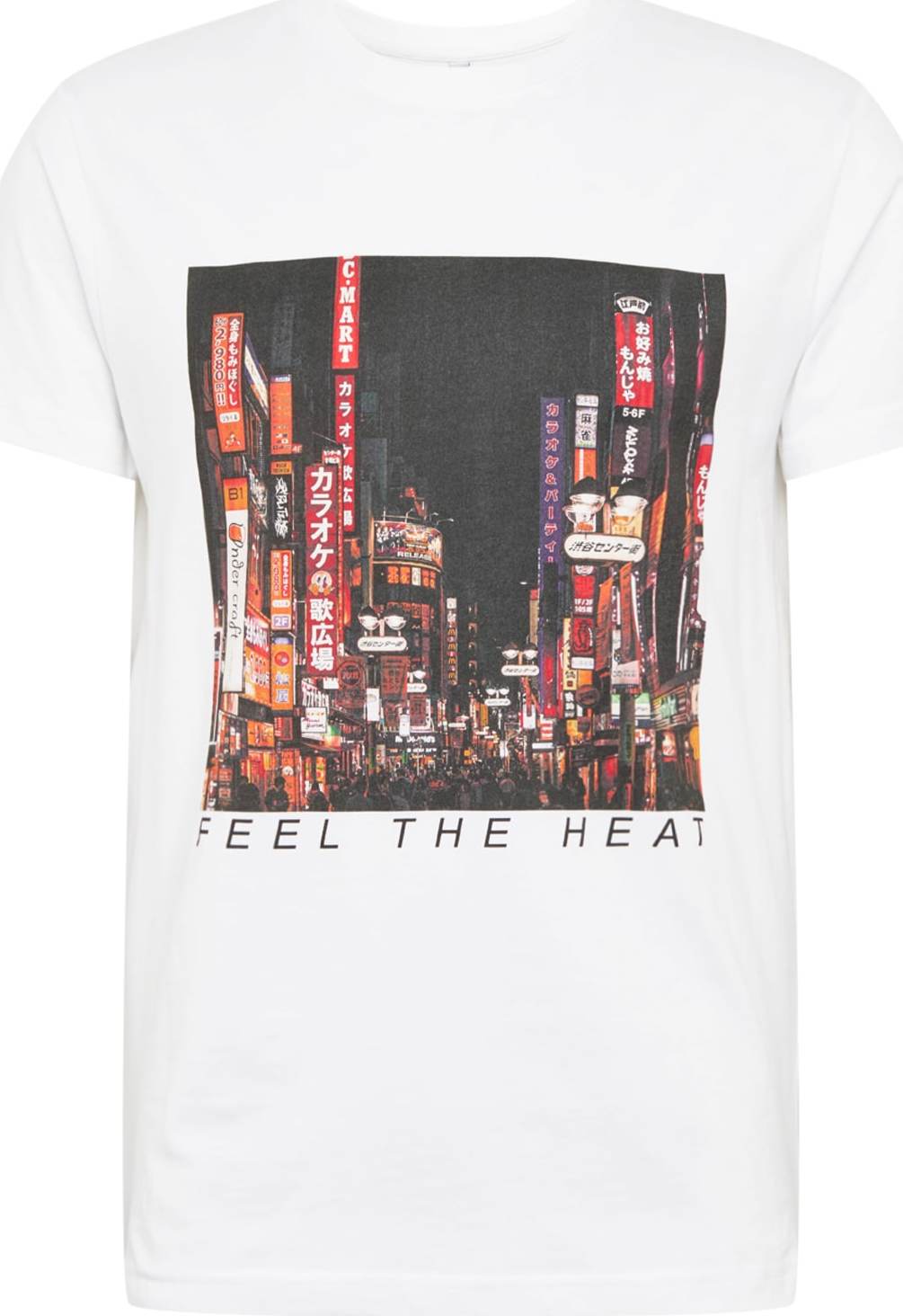 Mister Tee Tričko 'Feel the Heat ' oranžová / červená / černá / bílá