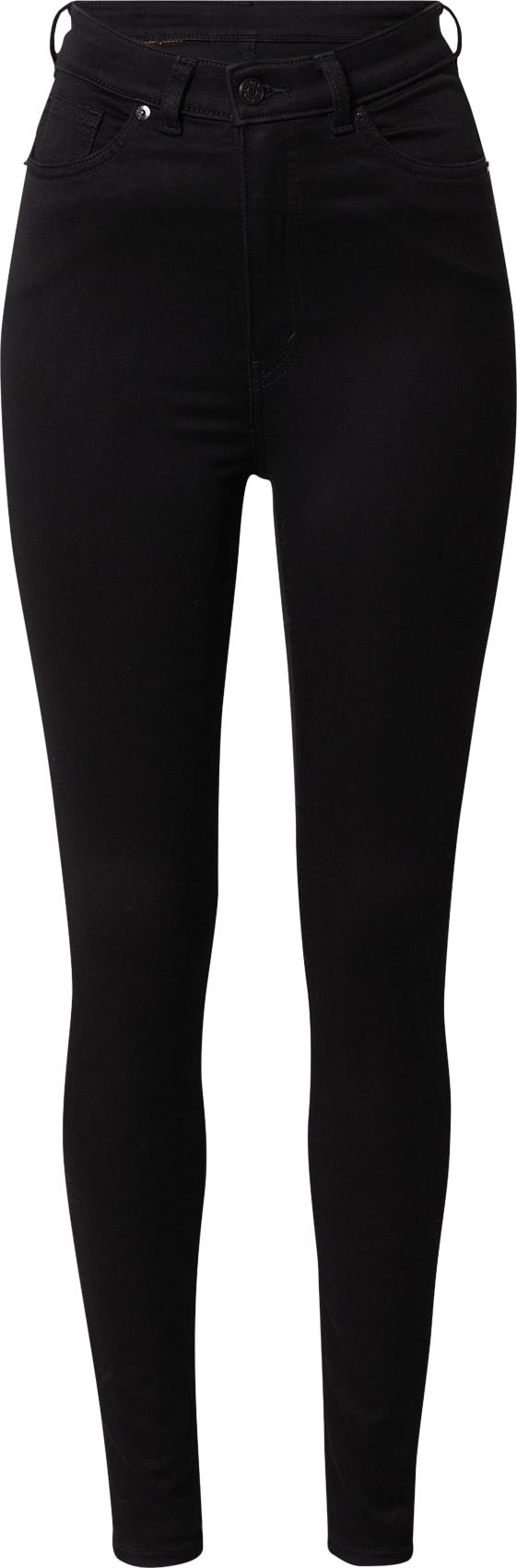 Monki Džíny černá džínovina