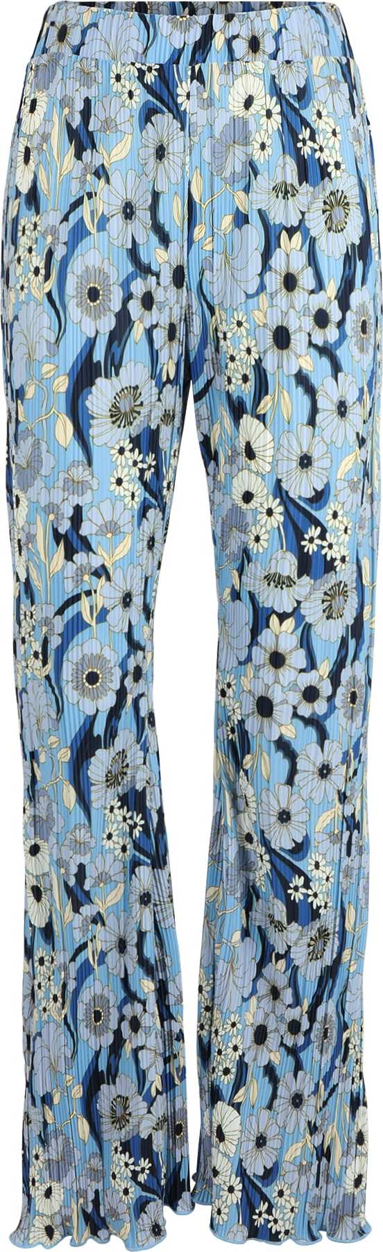 Monki Kalhoty kouřově modrá / světlemodrá / tmavě modrá / bílá