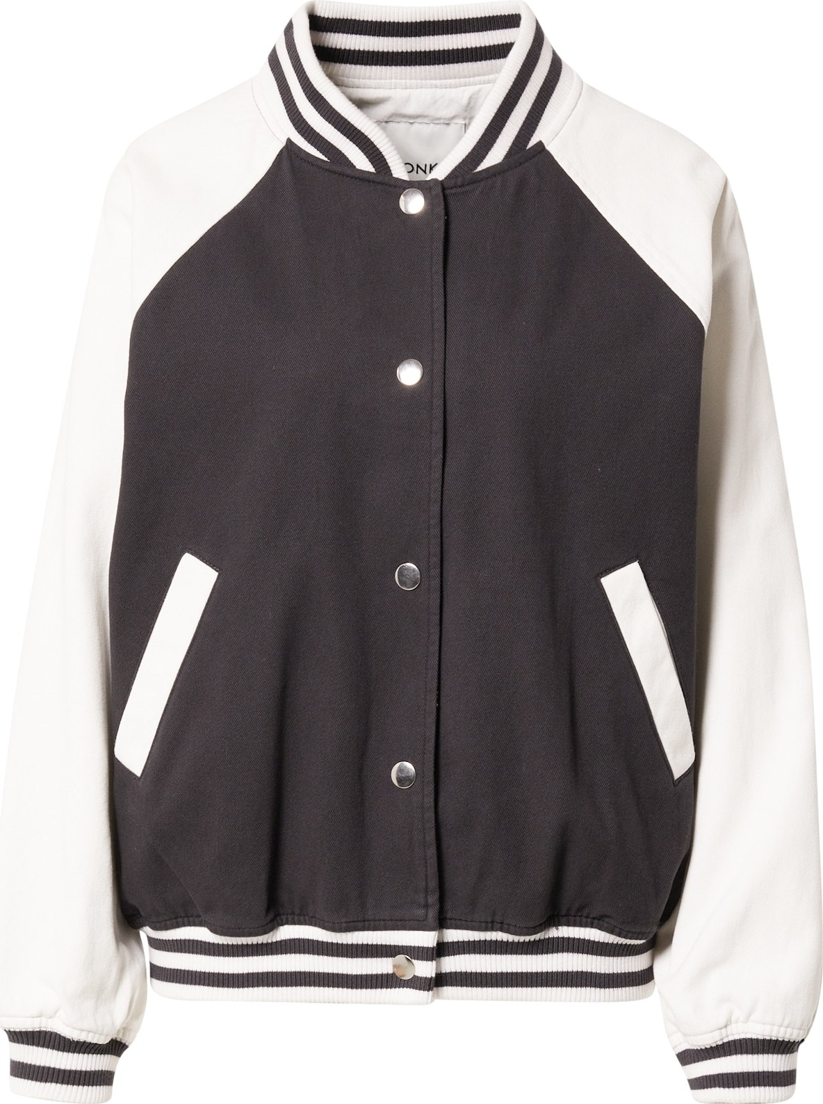 Monki Přechodná bunda černá / bílá