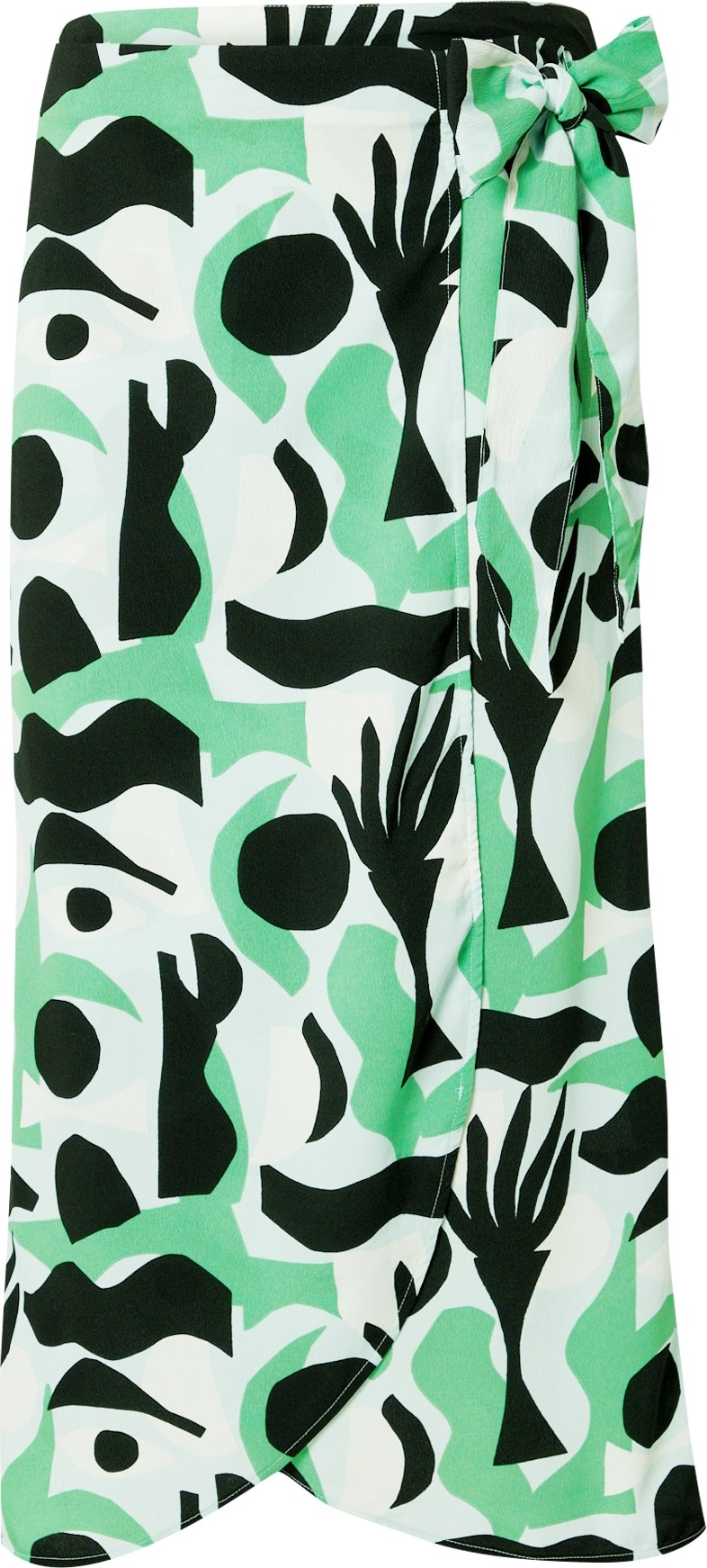 Monki Sukně jablko / pastelově zelená / černá