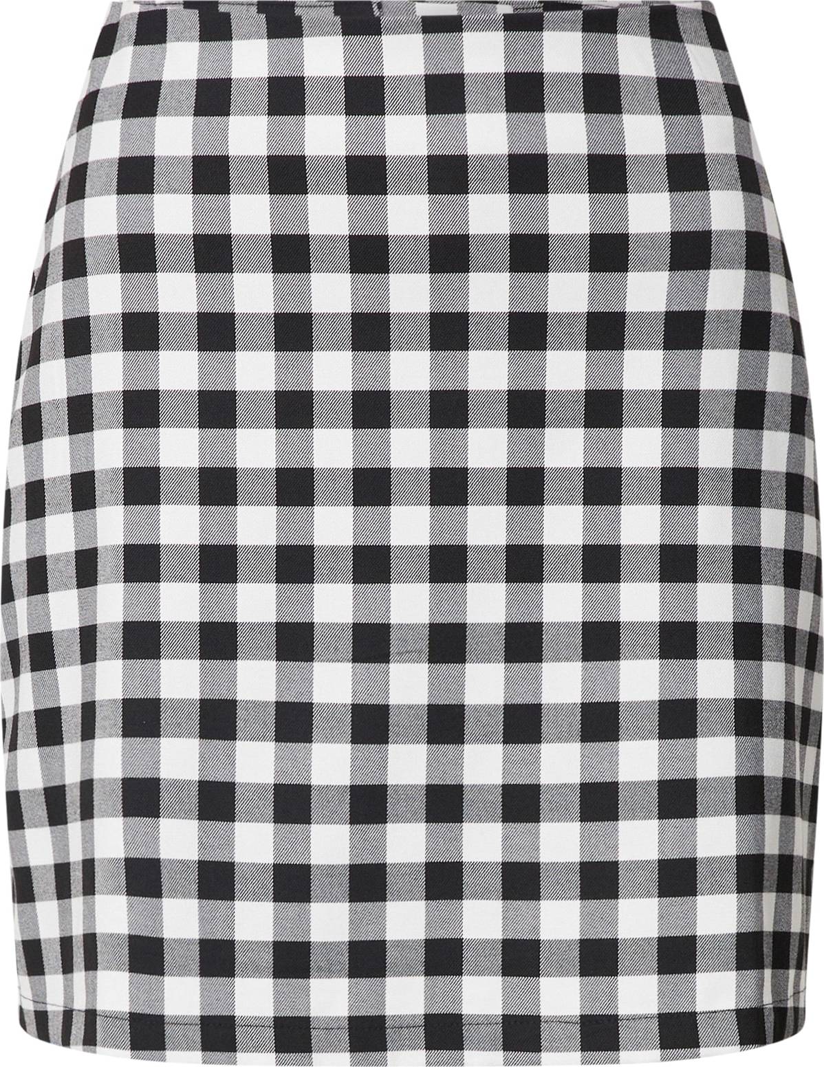 Monki Sukně šedá / černá / bílá