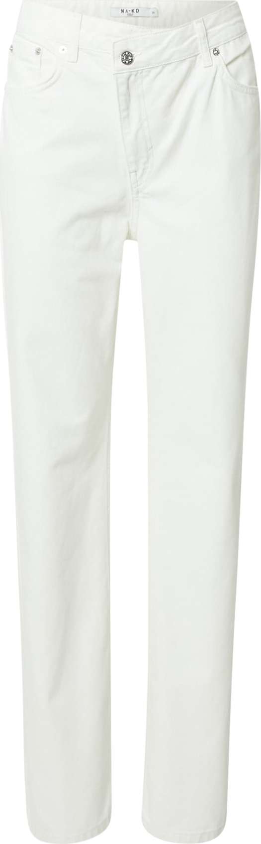 NA-KD Džíny bílá džínovina