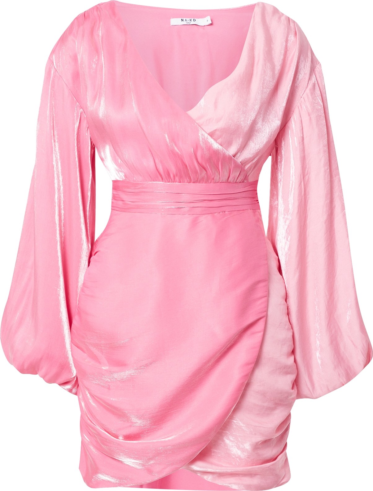 NA-KD Koktejlové šaty pink / světle růžová