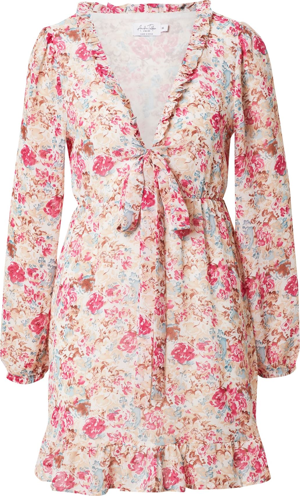 NA-KD Šaty 'Anika Teller' mix barev / pink