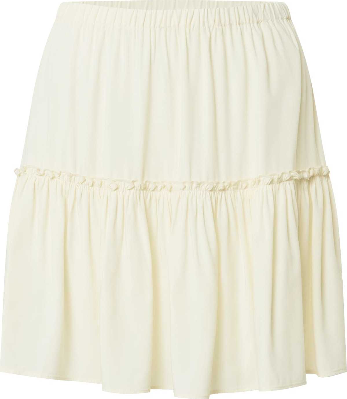 NA-KD Sukně přírodní bílá