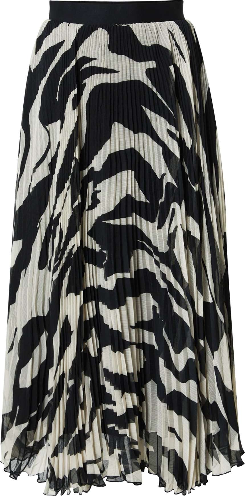 NA-KD Sukně slonová kost / šedá / černá