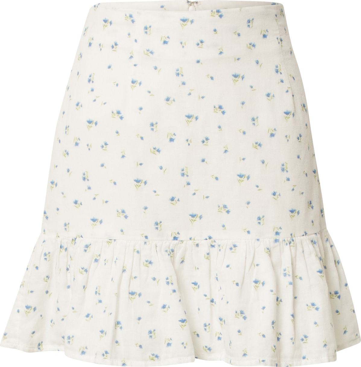 NA-KD Sukně světlemodrá / světle zelená / bílá