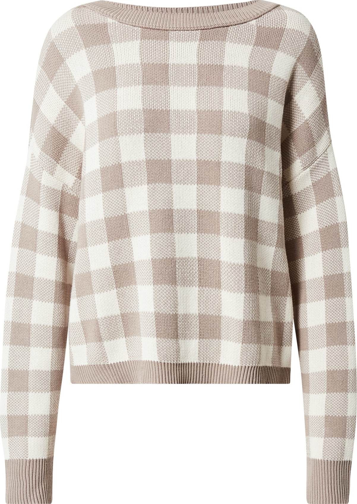 NA-KD Svetr béžová / bílá