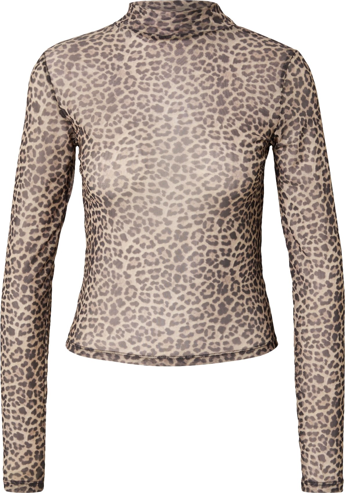 NA-KD Tričko béžová / světle hnědá / černá