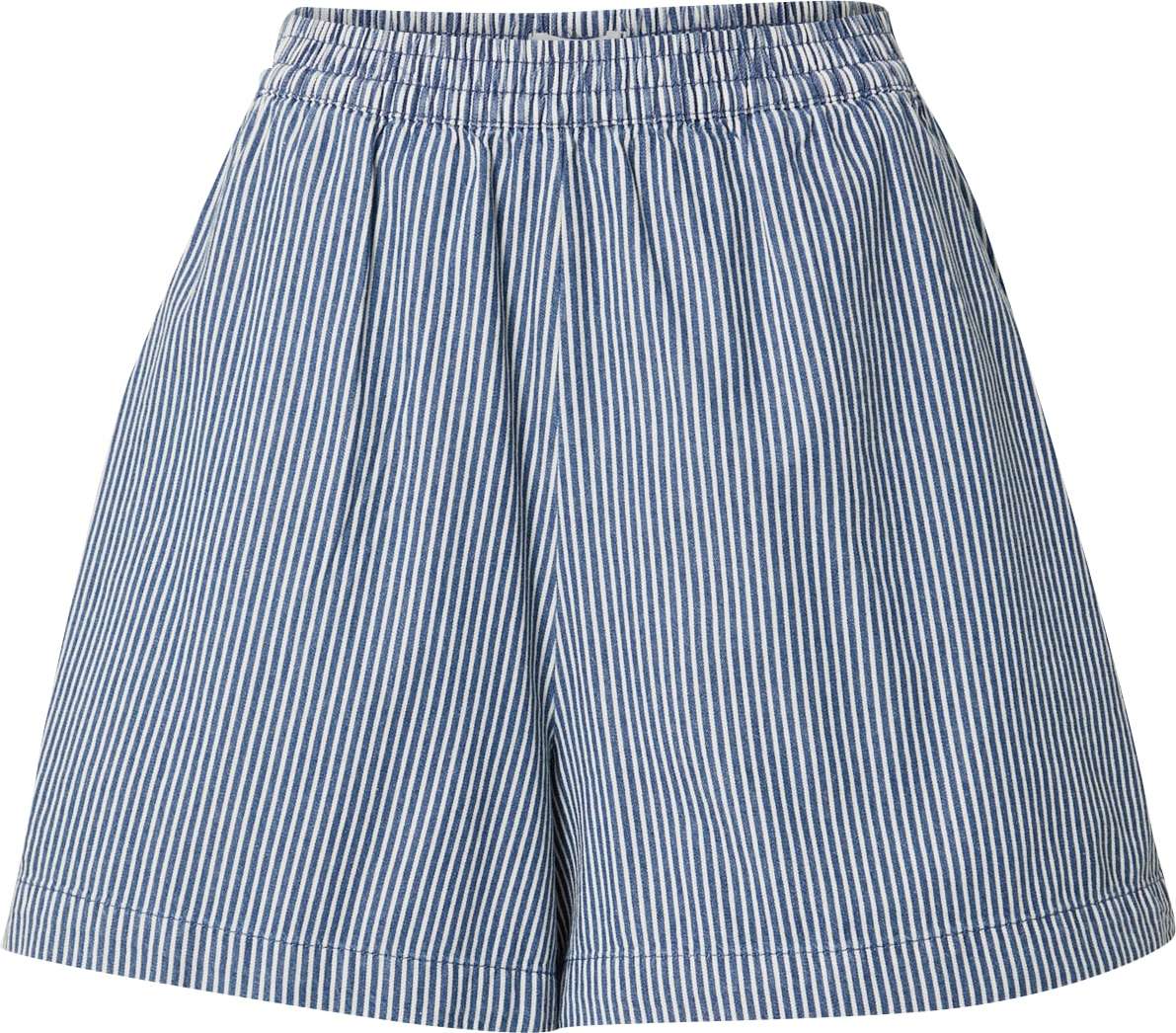 OBJECT Kalhoty námořnická modř / bílá