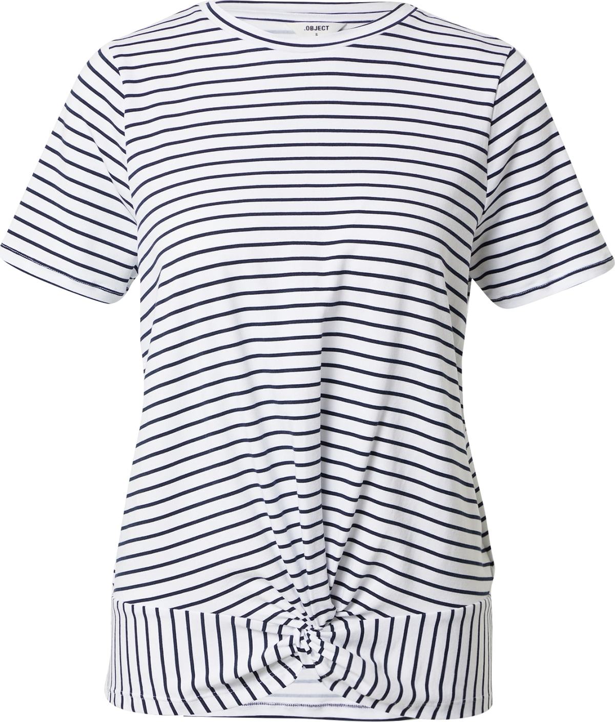 OBJECT Tričko 'STEPHANIE' námořnická modř / bílá