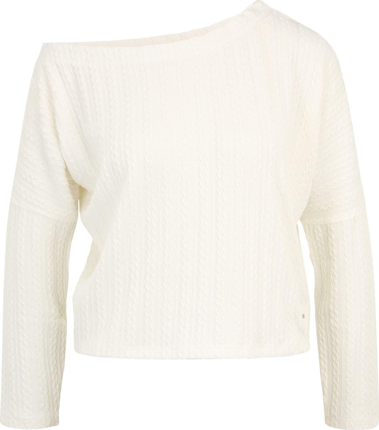 River Island Petite Svetr 'CABLE BARDOT' krémová