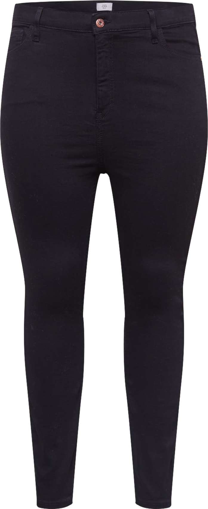 River Island Plus Džíny černá džínovina