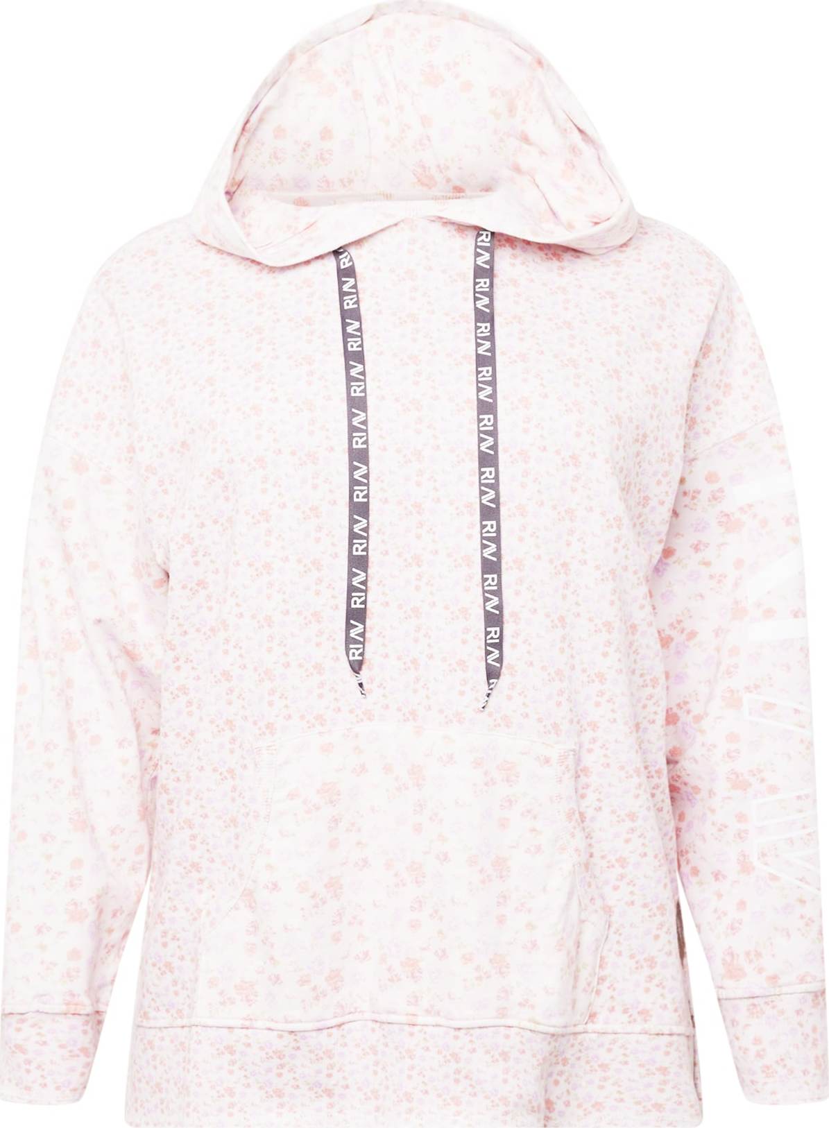 River Island Plus Mikina pink / světle růžová / bílá