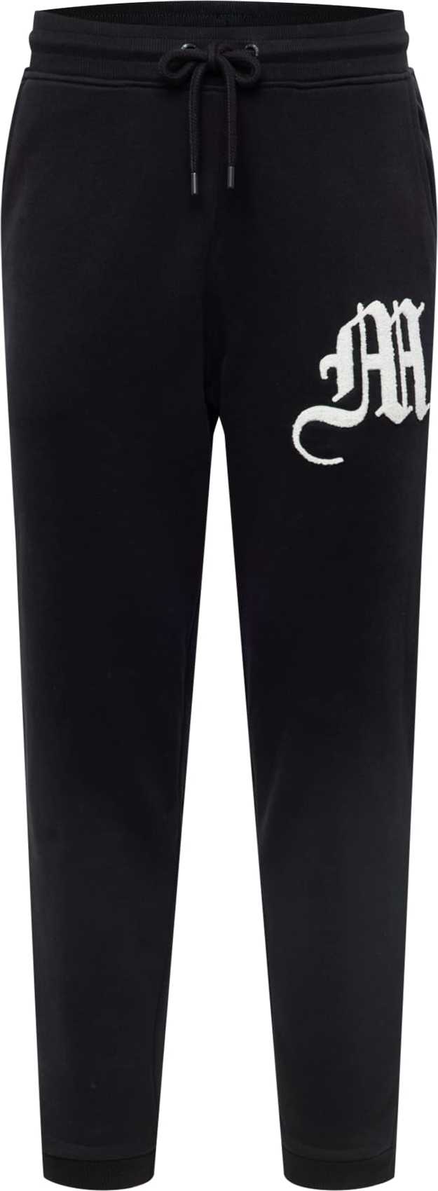 SikSilk Kalhoty černá / bílá