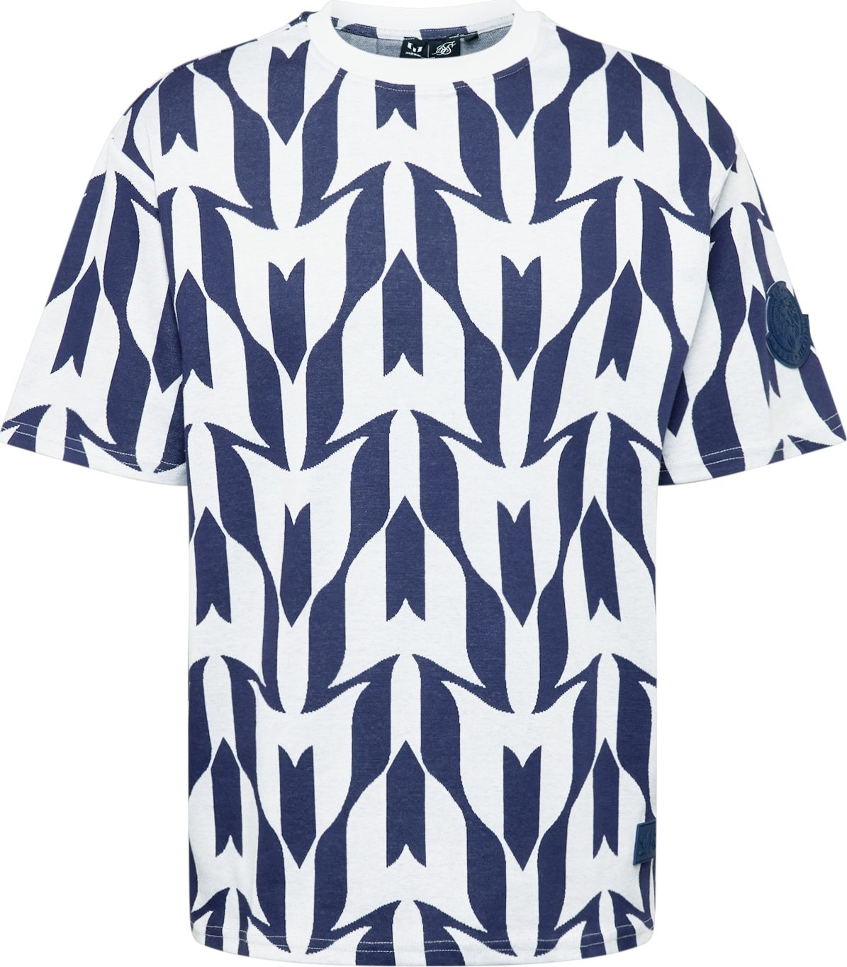 SikSilk Tričko tmavě modrá / bílá