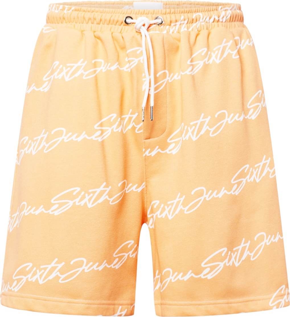 Sixth June Kalhoty oranžová / bílá