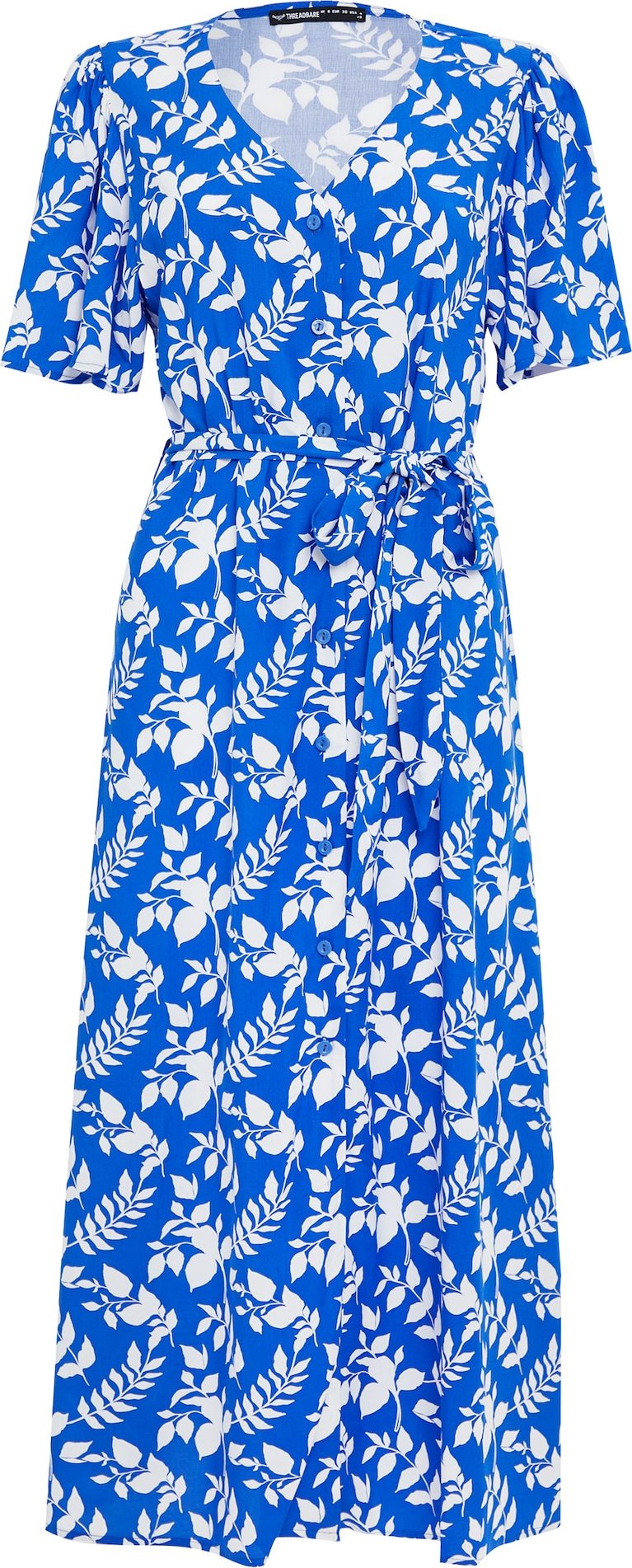 Threadbare Košilové šaty 'Fruit' modrá / bílá