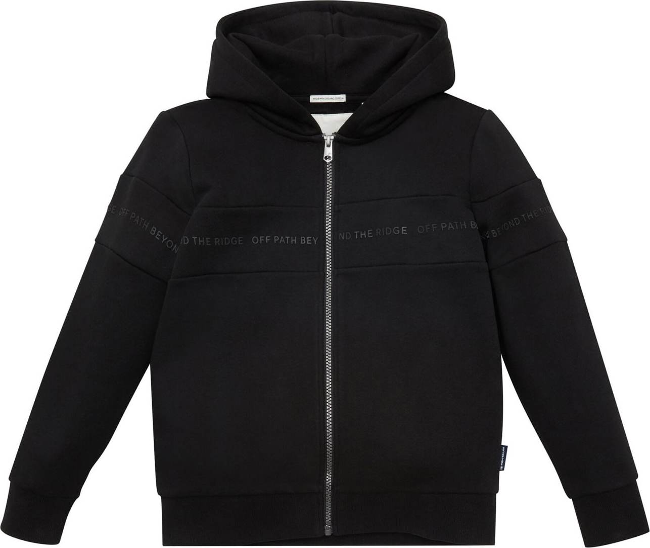 TOM TAILOR Mikina tmavě šedá / černá