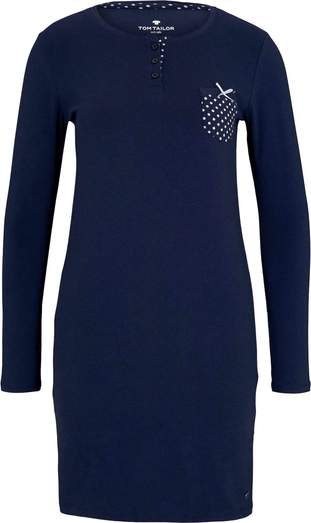 TOM TAILOR Noční košilka tmavě modrá