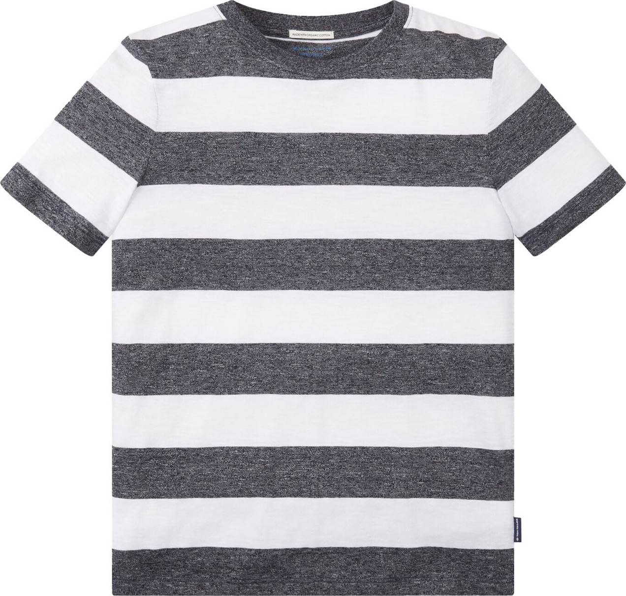 TOM TAILOR Tričko grafitová / bílá