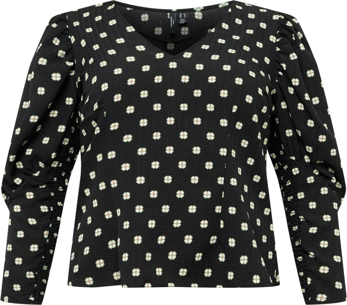 Vero Moda Curve Tričko 'GINA' limetková / světle růžová / černá / bílá