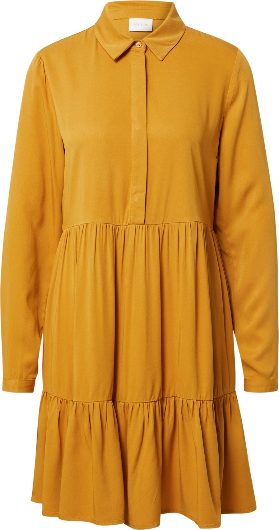VILA Košilové šaty 'MOROSE' hořčicová