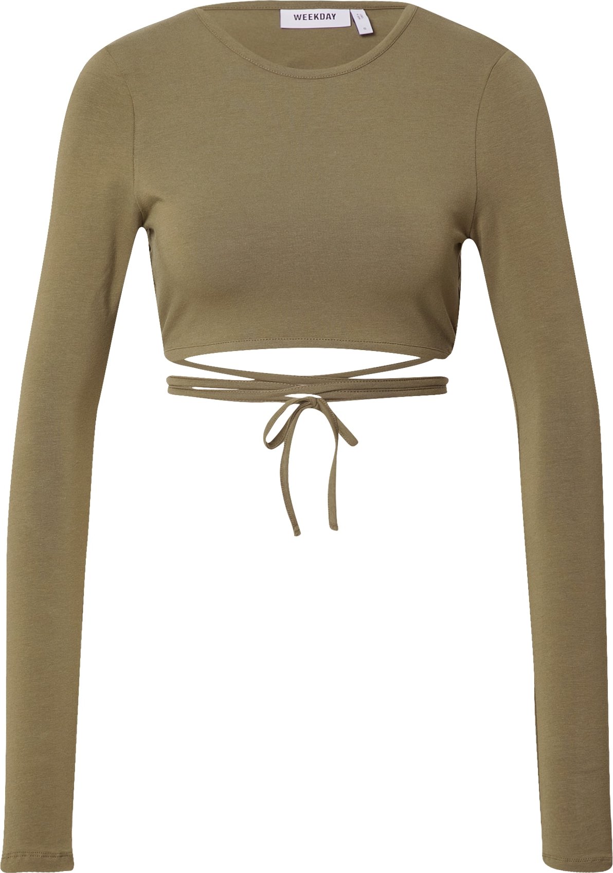 WEEKDAY Tričko khaki