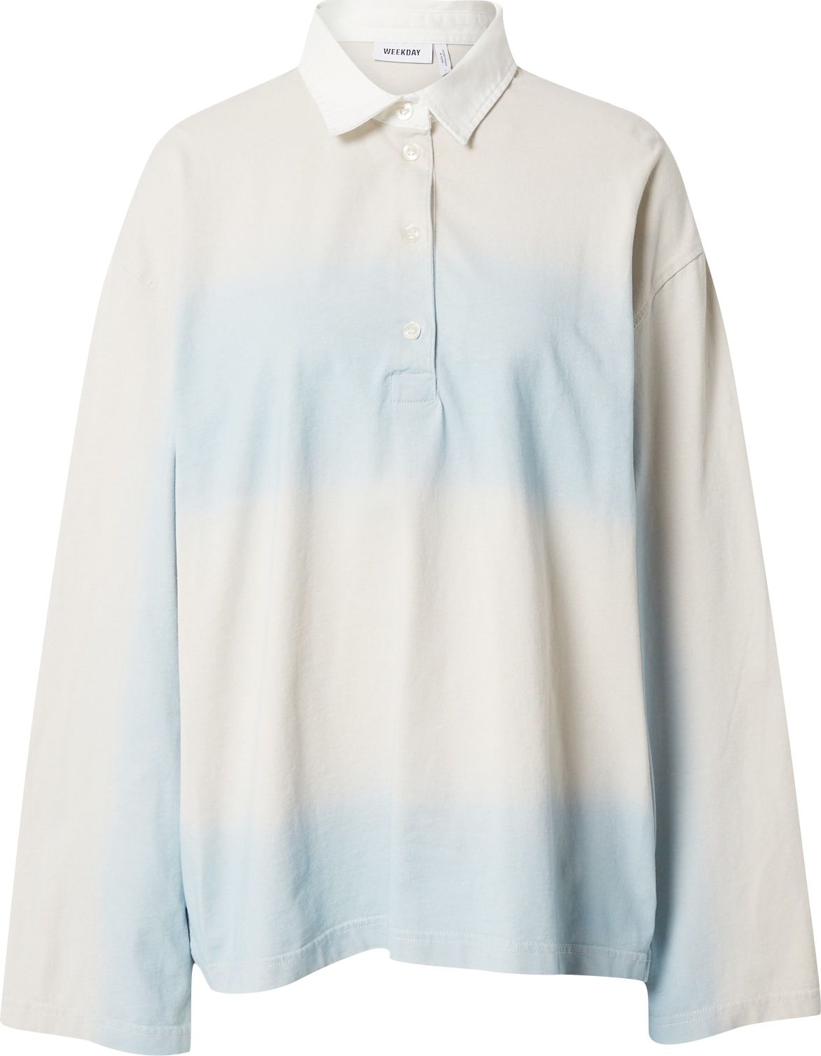 WEEKDAY Tričko světlemodrá / bílá