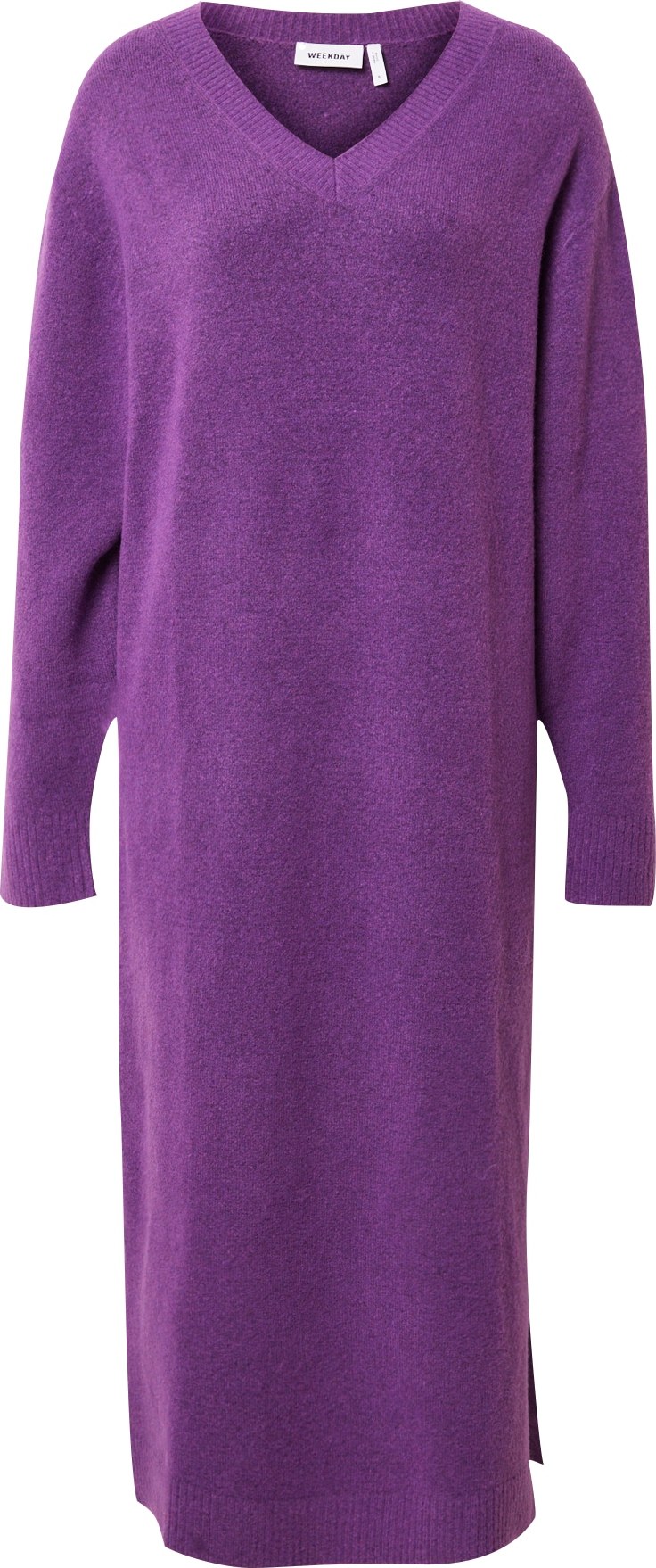 WEEKDAY Úpletové šaty 'Ellen' šeříková