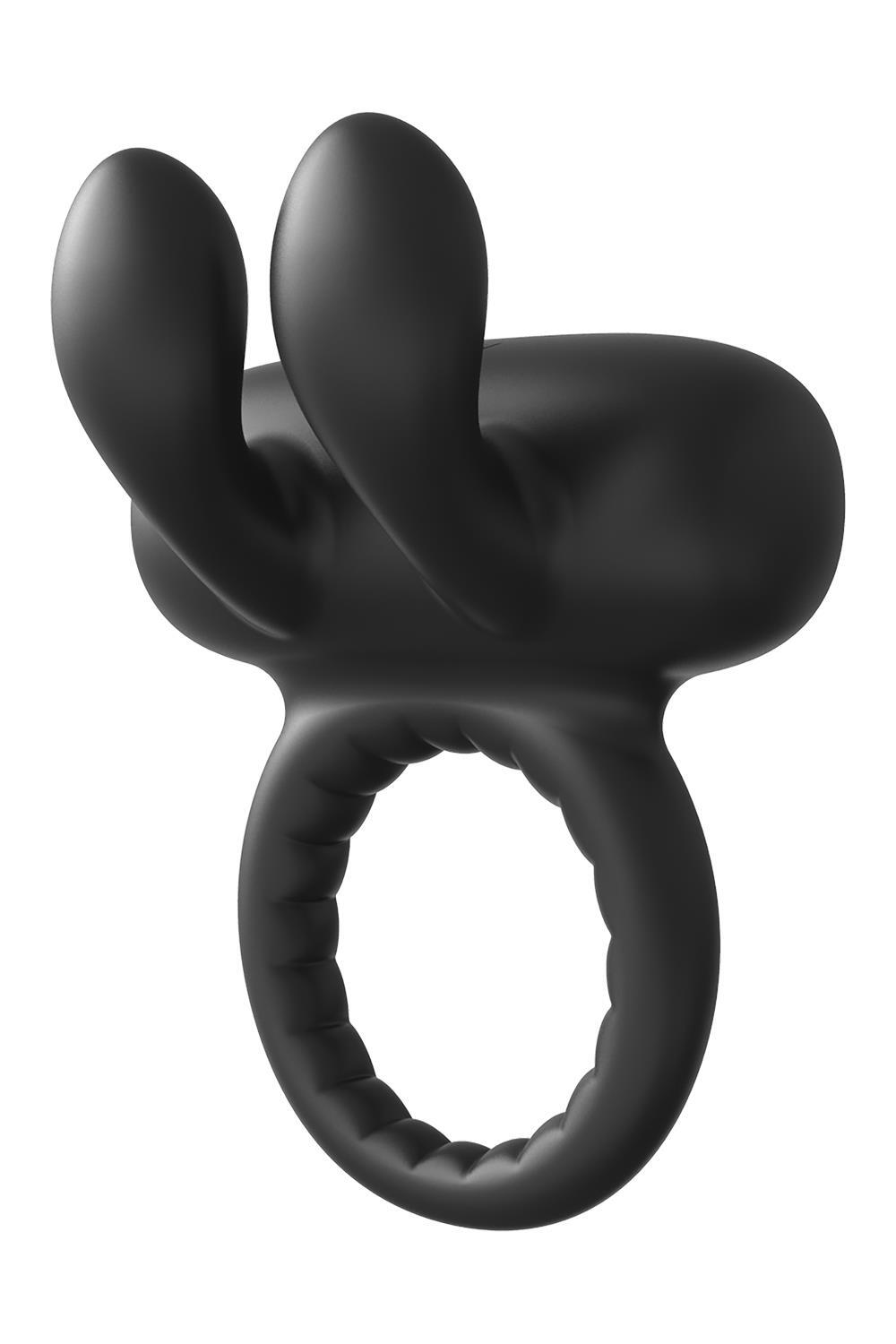 RAMROD Vibrační erekční kroužek rabbit - černý Dream Toys