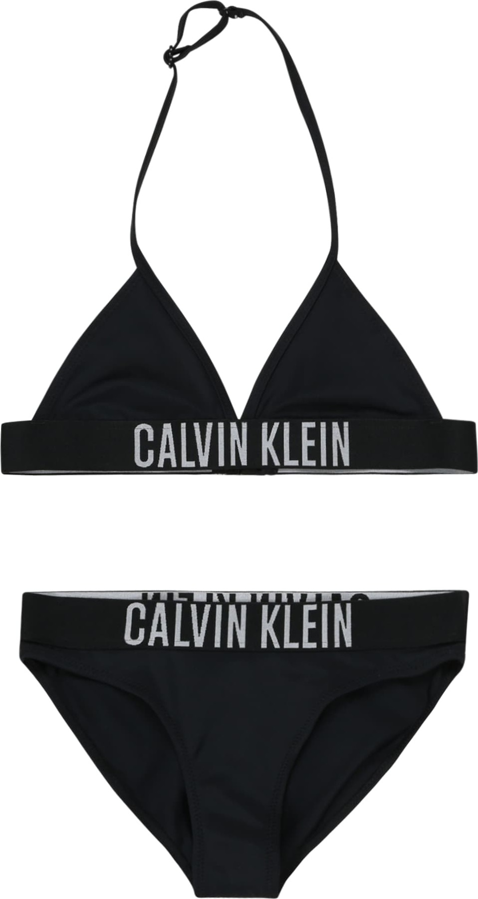 Bikiny Calvin Klein Swimwear světle šedá / černá