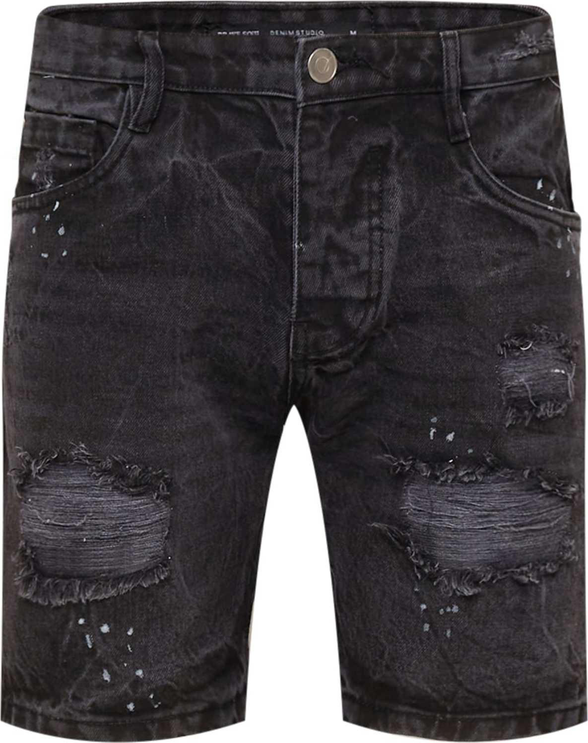 Džíny 'OREGON' Brave Soul černá džínovina