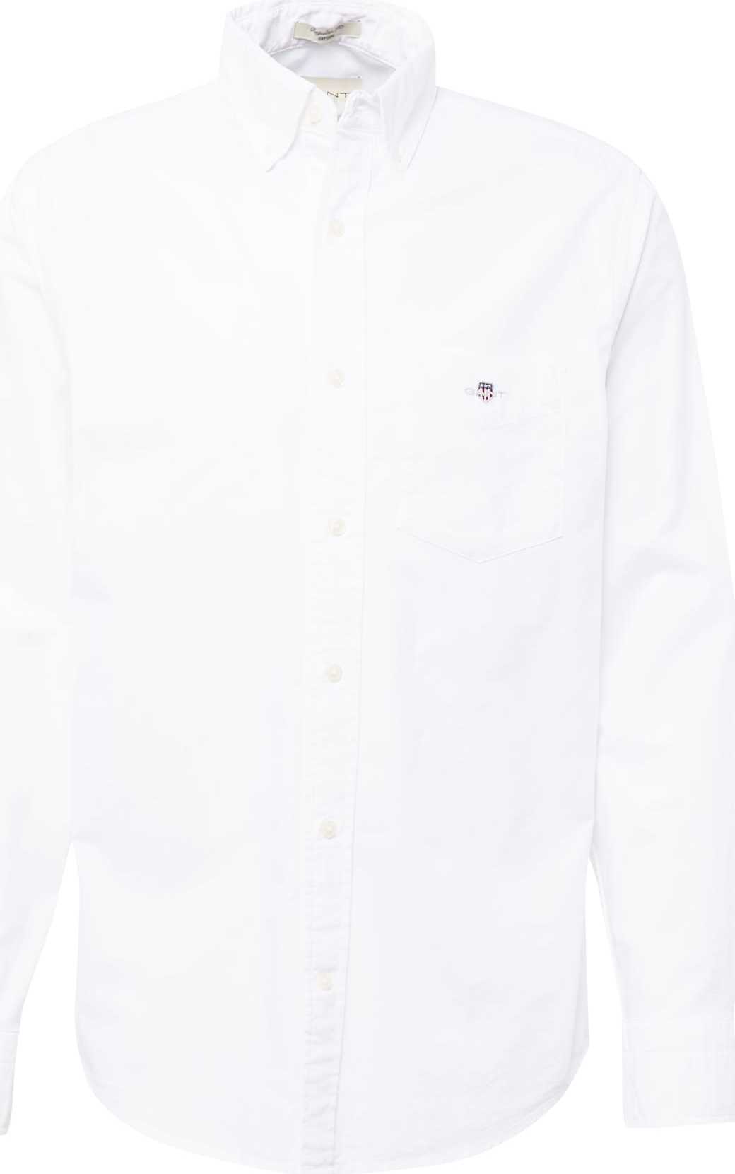 Společenská košile Gant námořnická modř / červená / bílá