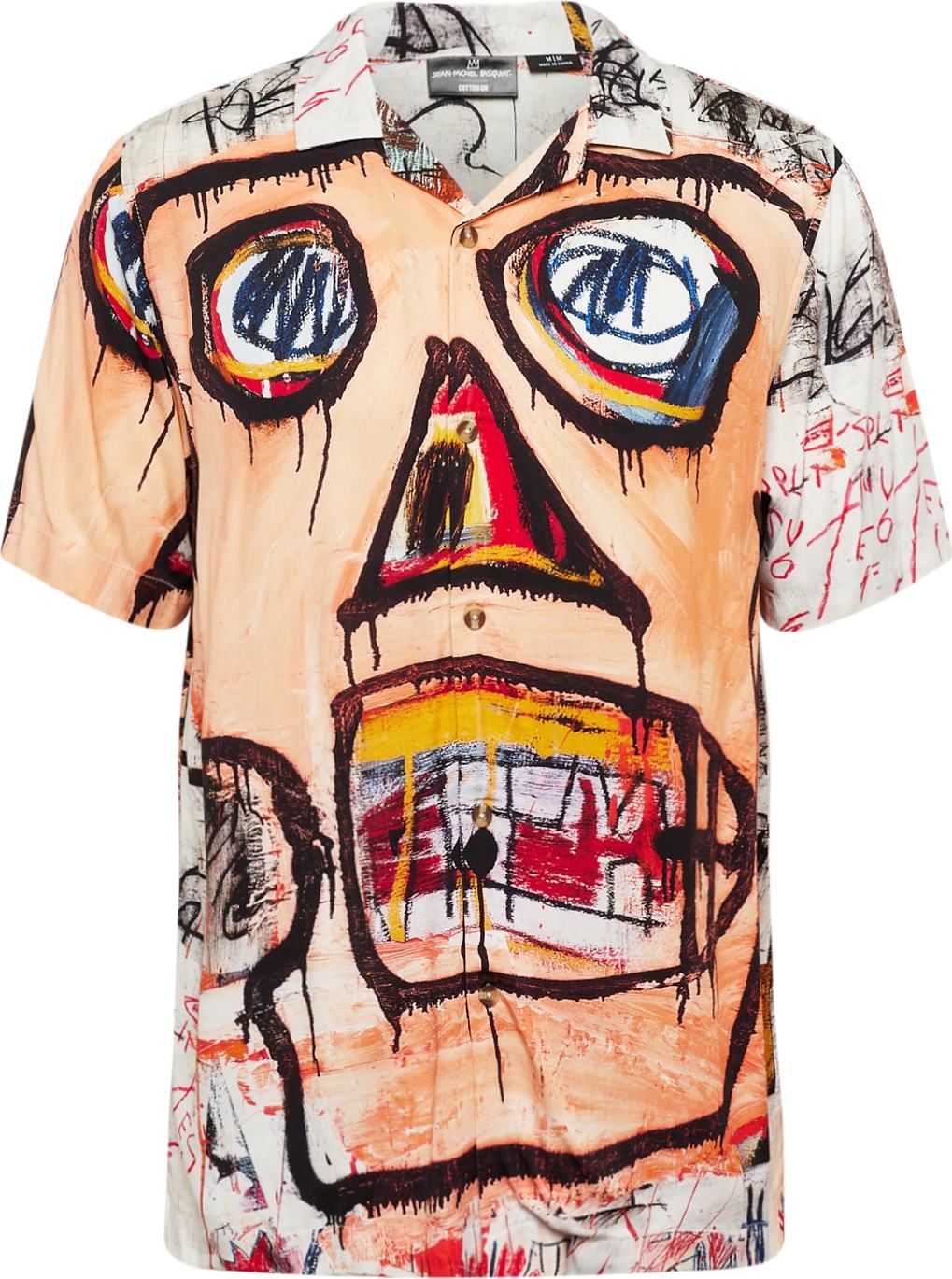 Košile 'Basquiat' Cotton On žlutá / oranžová / červená / bílá