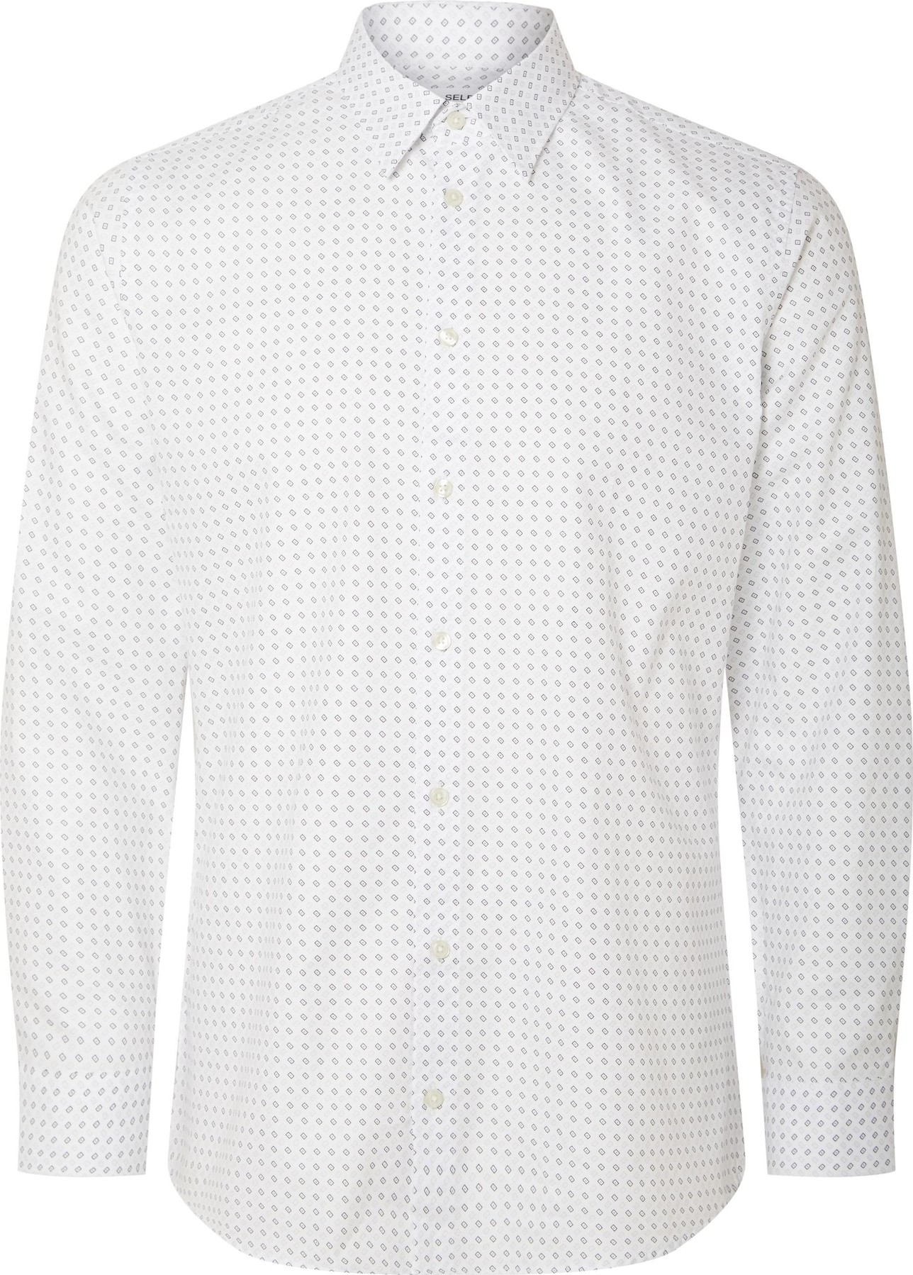 Košile 'Ethan' Selected Homme šedá / bílá