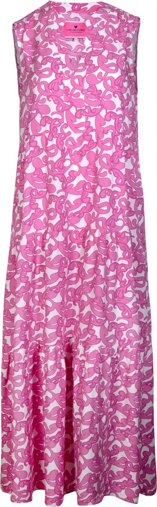 Letní šaty 'Evje' LIEBLINGSSTÜCK pink / bílá