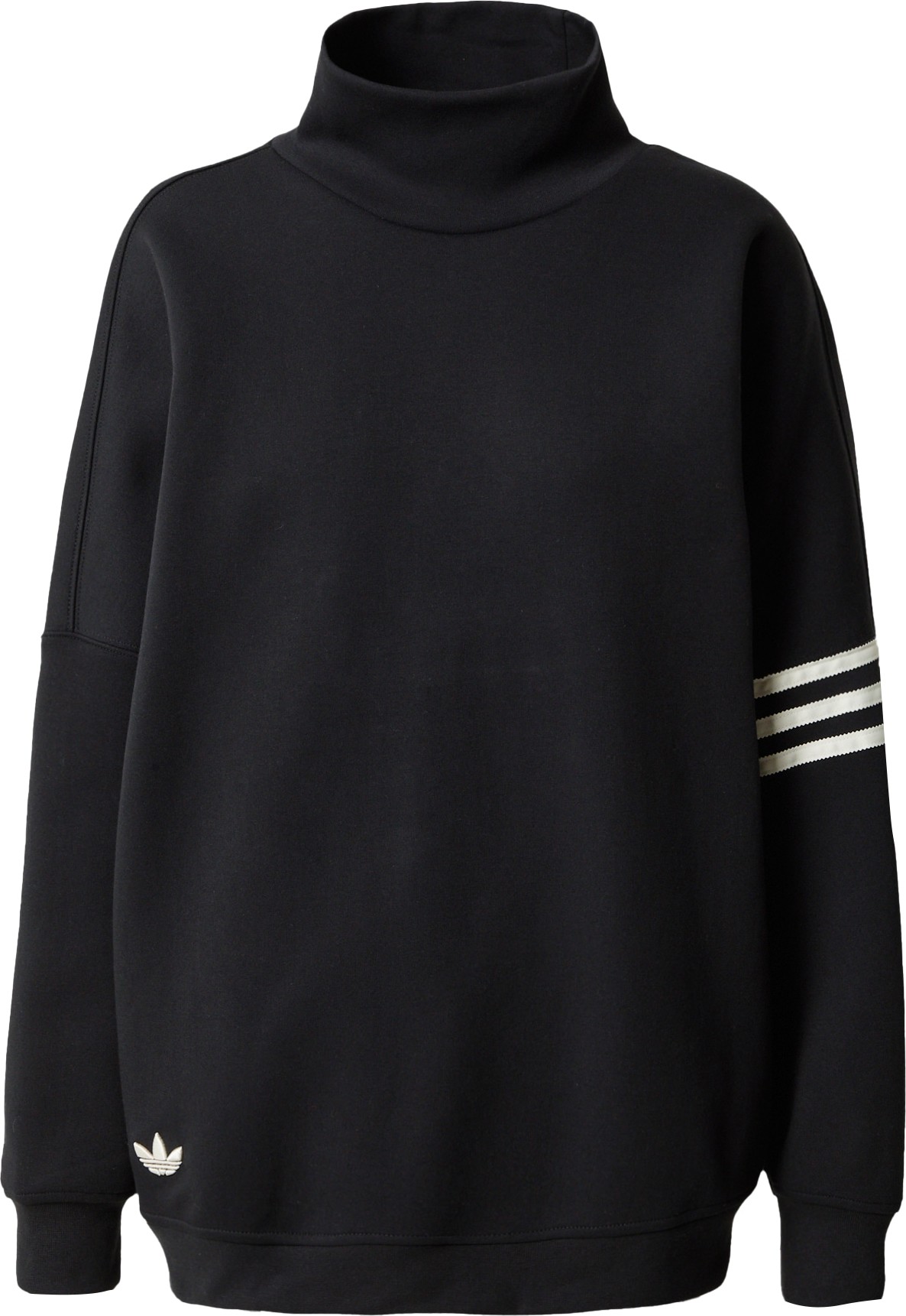 Mikina 'Adicolor Neuclassics High Neck' adidas Originals černá / bílá