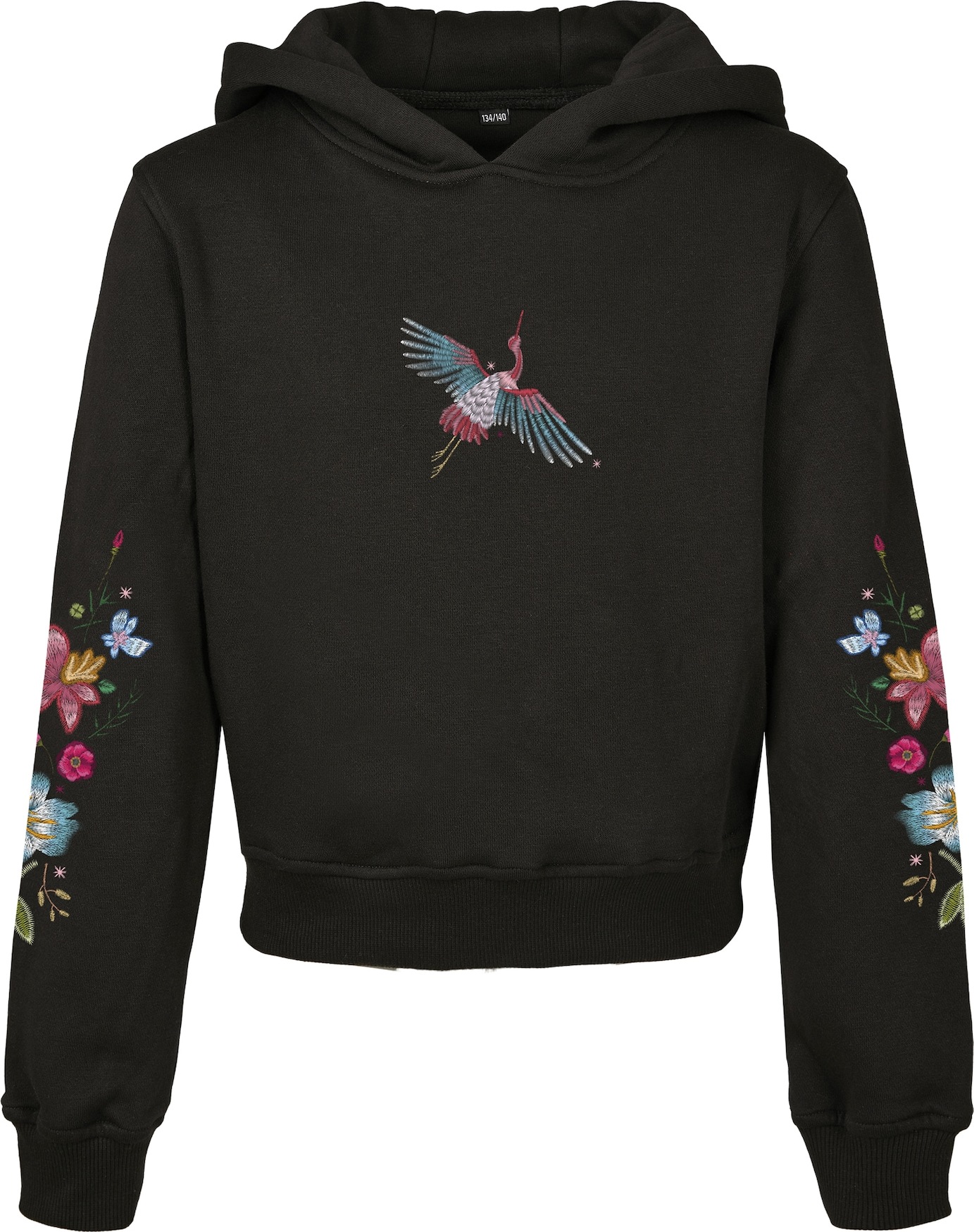 Mikina 'Crane' mister tee tyrkysová / mix barev / růžová / černá