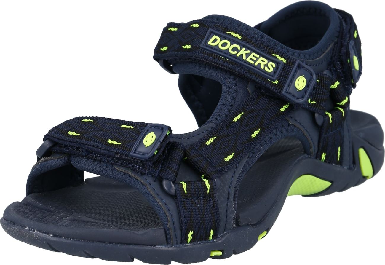 Otevřená obuv Dockers by Gerli modrá / zelená