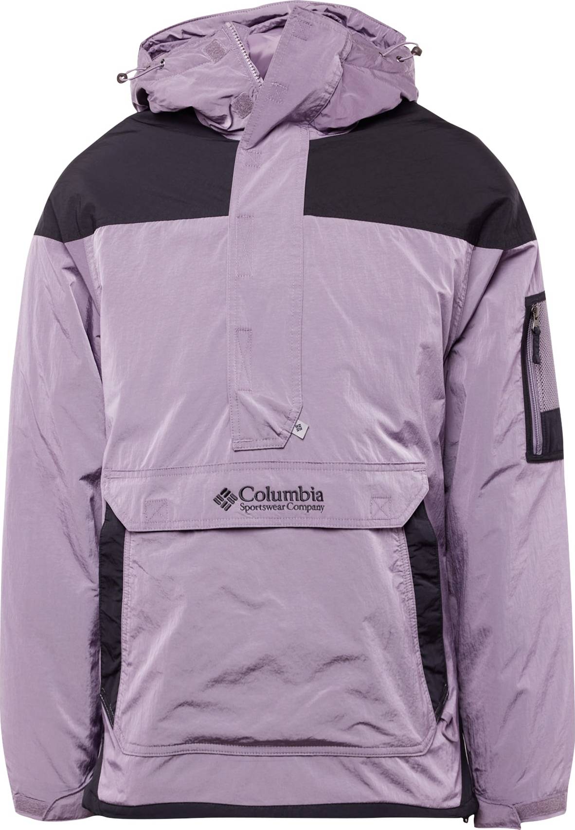Outdoorová bunda Columbia světle fialová / černá
