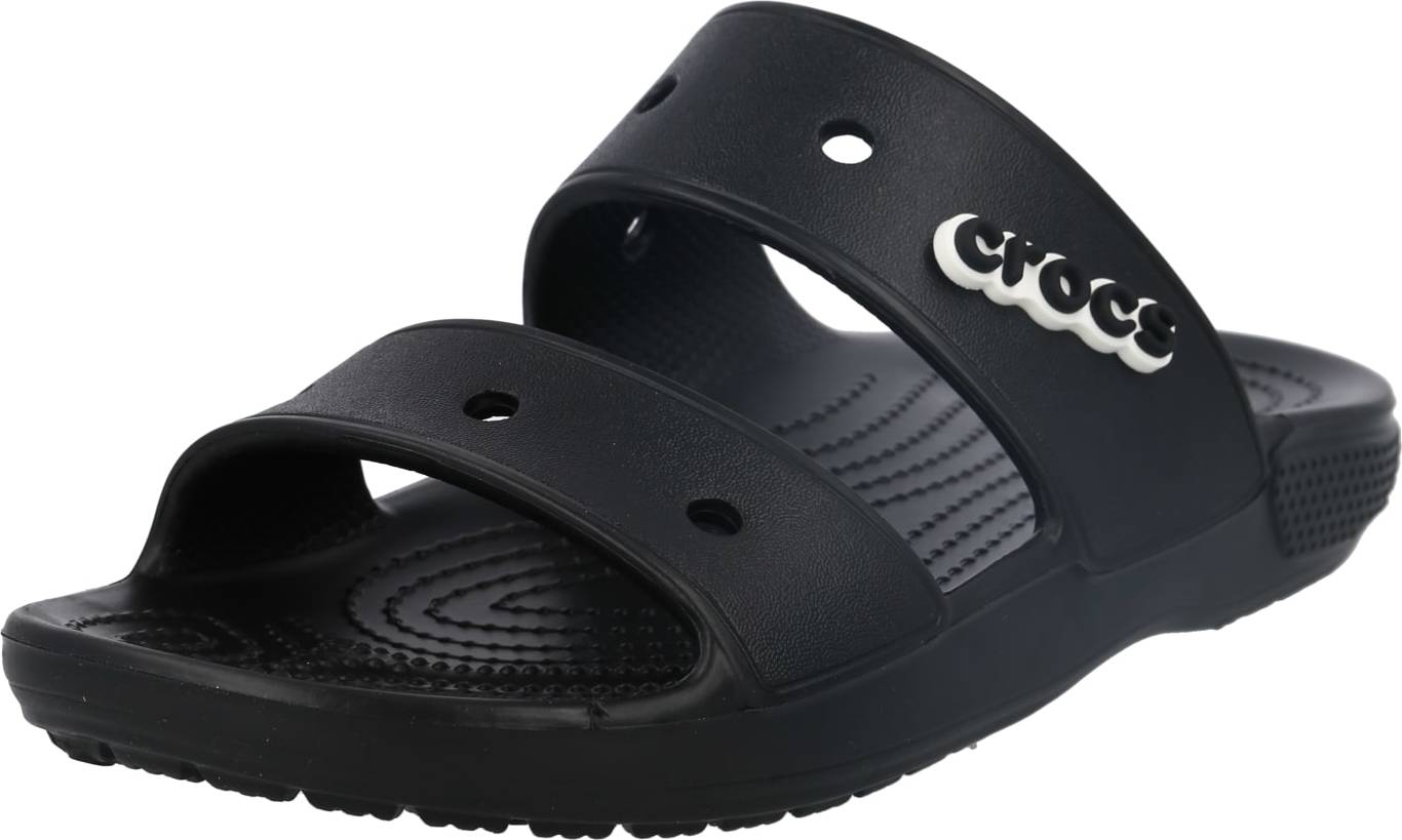 Pantofle Crocs černá / bílá
