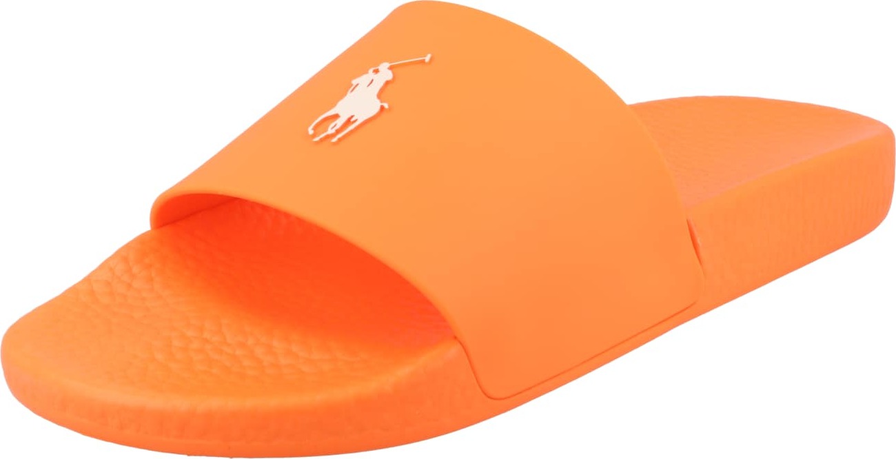 Plážová/koupací obuv Polo Ralph Lauren oranžová / bílá
