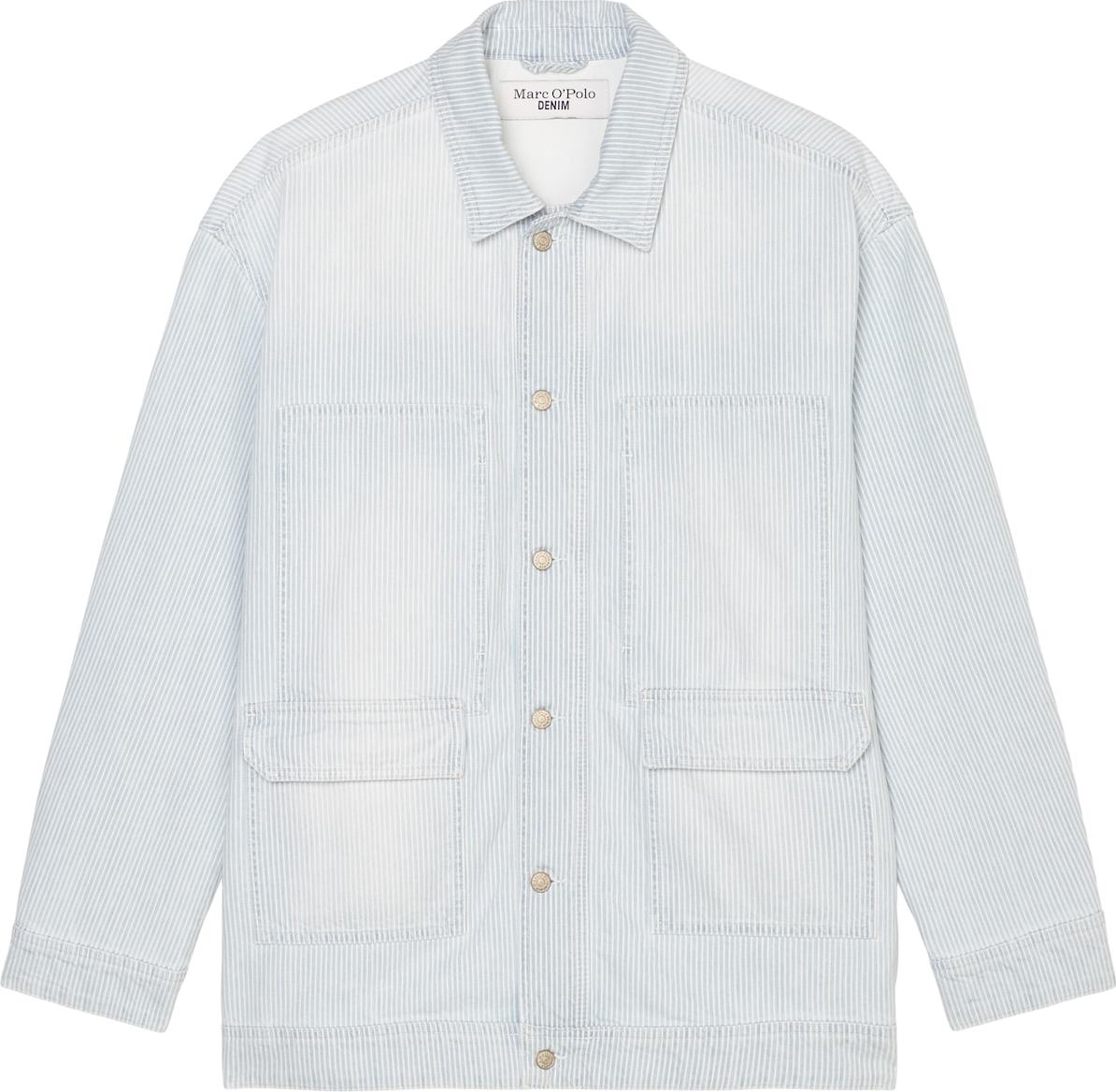 Přechodná bunda Marc O'Polo DENIM světlemodrá / bílá