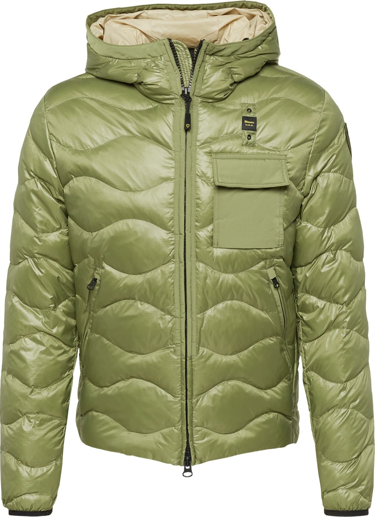 Přechodná bunda Blauer.USA jablko / černá